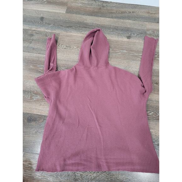 Fox Hooded‎ Purple Knit Shirt size small #3 - Picture 2 of 3